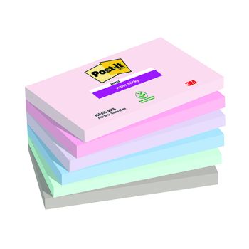 Post-it Super Sticky Soulful 76x127mm 90 Sheet (Pack of 6) 7100259202