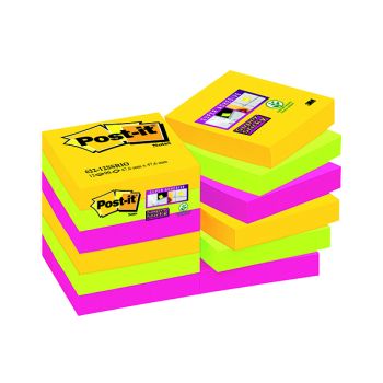 Post-it Notes Super Sticky 47.6 x 47.6mm Rio (Pack of 12) 622-12SSRIO