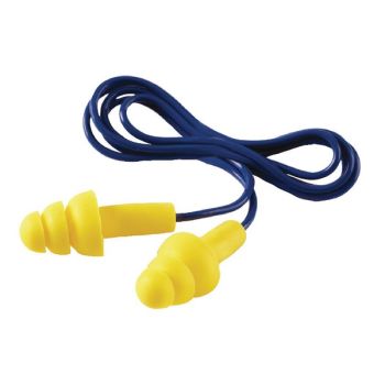 3M Ultrafit Corded Ear Plugs One Size (Pack of 50) UF-01-000