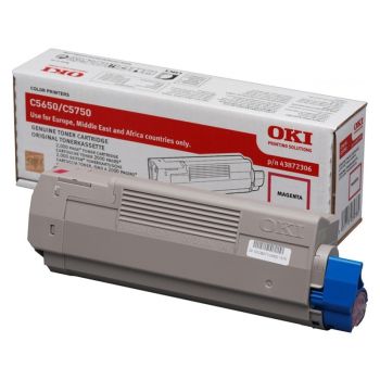 Oki 43872306 Magenta Toner Cartridge (2,000 pages*)