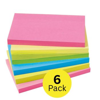 5 Star Sticky Notes Extra Sticky Neon (Pack of 6) 940576