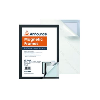 Announce Magnetic Frame A3 Black (Pack of 2) AA01849