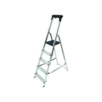 Werner Aluminium High Handrail 5 Tread Step Ladder 7410518