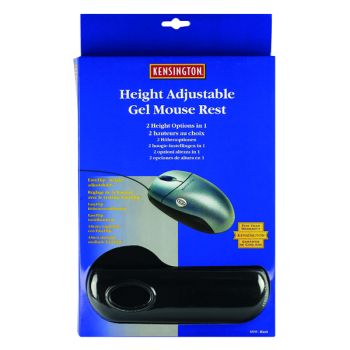 Kensington Height Adjustable Gel Mouse Pad Black 57711