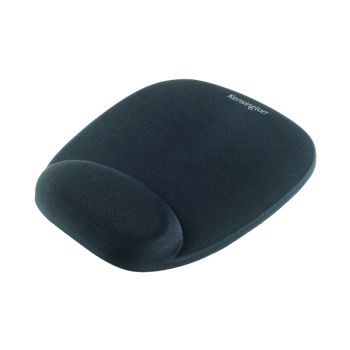Kensington Foam Mouse Pad Black with Cushioned Wrist Rest 62384