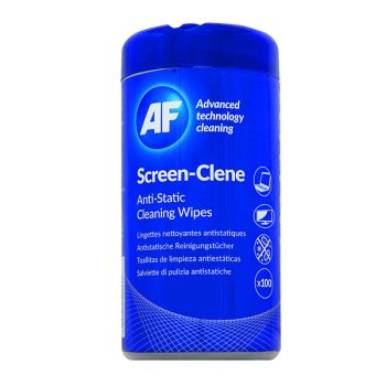 AF Screen-Clene Anti-Static Screen Wipes Tub (Pack of 100) ASCR100T - DISCONTINUED