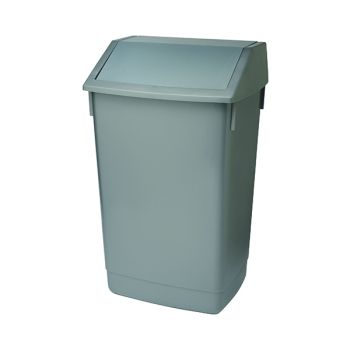 Addis Fliptop Bin 60 Litre Metallic Grey (Heavy duty commerical quality) AG813418