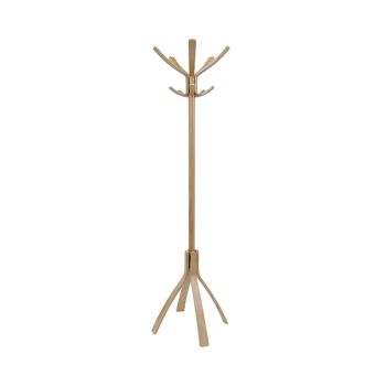 Alba Cafe Coat Stand 550x550x1760mm Dark Wood PMCAFE