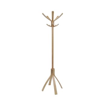 Alba Cafe Coat Stand 550x550x1760mm Light Wood ALB01243