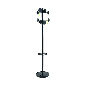 Alba Stan Coat Stand 350x350x1750mm Black PMSTAN3N