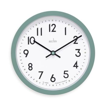 Acctim Elstow Small Office Wall Clock Green 20cm 22845