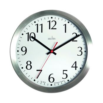 Acctim Javik 10 Inch Wall Clock Aluminium 27417