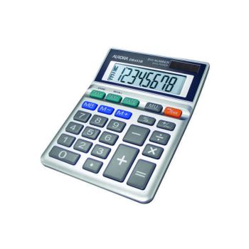 Aurora Grey 8-Digit Semi-Desk Calculator DB453B