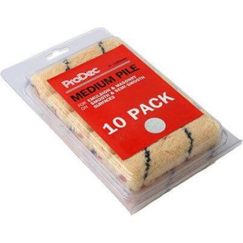 Prodec Medium-Pile Mini Paint Roller Sleeves (Pack of 10)