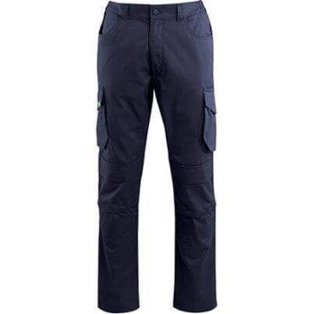 Arco Responsible Men's Navy Cargo Trousers with Kneepad Pockets 34R