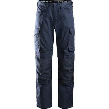 Snickers Workwear Service 6801 Men's Navy Trouser with Kneepad Pockets 41S 116
