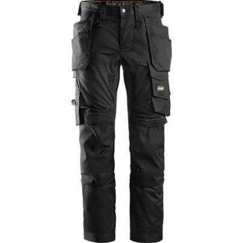 Snickers Workwear AllroundWork 6241 Men's Black Trousers with Holster Pockets 31R 046