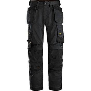 Snickers Workwear AllroundWork 6251 Men's Black Trousers with Holster Pockets 33R 046