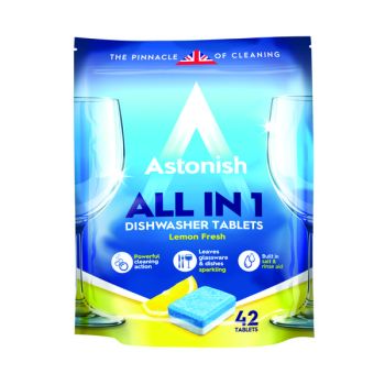 Astonish All in 1 Dishwasher Tablets Blue (Pack of 42) AST22180