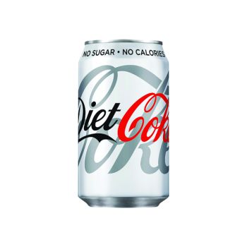Diet Coca-Cola Soft Drink 330ml Can (Pack of 24) 100224