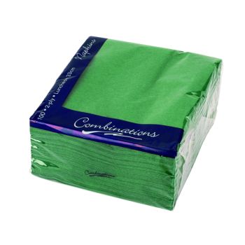 Combinations Napkin 330mm x 330mm Forest Green (Pack of 100) 3324FGCOM