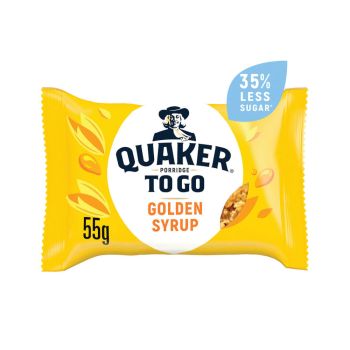Quaker Porridge To Golden Syrup Breakfast 2x6 Bars (Pack of 12) 122636