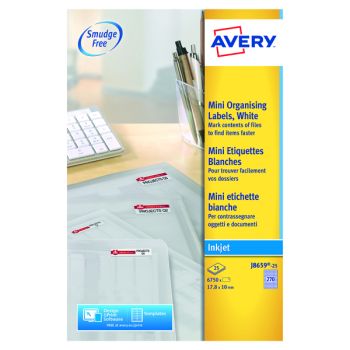 Avery Inkjet Mini Labels 270 Per Sheet White (Pack of 6750) J8659-25