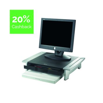 Fellowes Office Suites Standard Monitor Riser Black/Silver 8031101