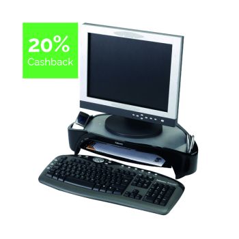 Fellowes Smart Suites Monitor Riser Plus Black/Silver 8020801