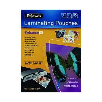 Fellowes A4 Laminating Pouch 160 Micron (Pack of 100) 55306101