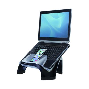 Fellowes Smart Suites Laptop Riser with USB Hub Black/Clear 8020201