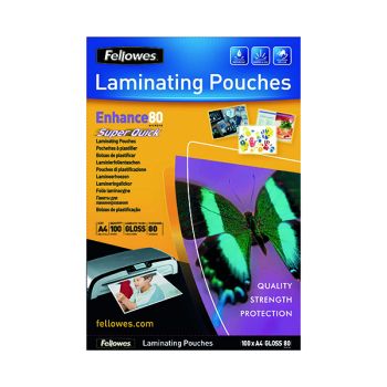 Fellowes Super Quick A4 Laminating Pouches (Pack of 100) 5440001