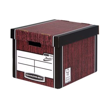 Bankers Box Premium Tall Box Woodgrain (Pack of 5) 7260520