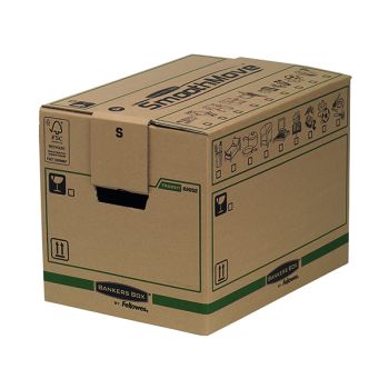 Fellowes Bankers Box Moving Box Small Brown Green (Pack of 5) 6205201