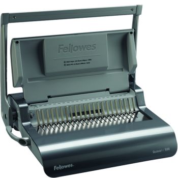 Fellowes Grey Quasar+ 500 Manual Comb Binding Machine 5627701