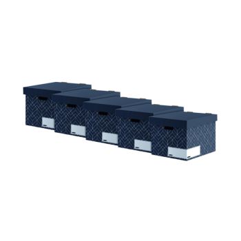 Bankers Box Decor Storage Box Grey (Pack of 5) 4482801