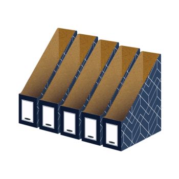 Bankers Box Decor Magazine File Grey (Pack of 5) 4483501