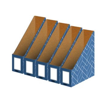 Bankers Box Decor Magazine File Blue (Pack of 5) 4484001