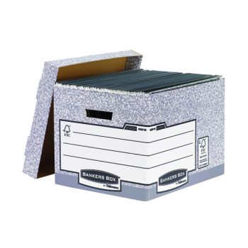 Bankers Box Storage Box Grey Standard (Pack of 10) 00810-FF