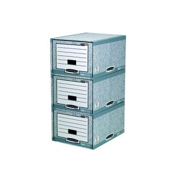 Fellowes Bankers Box System Storage Drawer Gry/White (Pack of 5) 01820