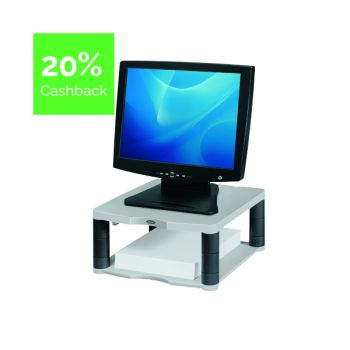 Fellowes Premium Monitor Riser Platinum 91717