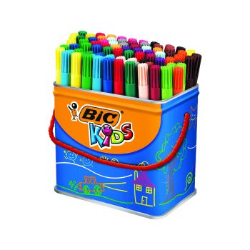 Bic Kids Visa Felt Pens Fine Tip Assorted (Pack of 84) 829013