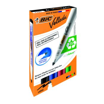 Bic Velleda 1701 Whiteboard Marker Assorted (Pack of 4) 1199001704