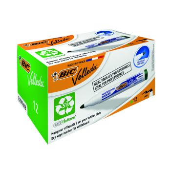 Bic Velleda 1701 Drywipe Marker Green (Pack of 12) 1199170102