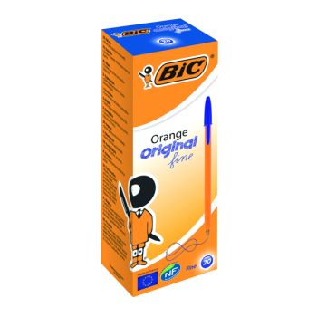 Bic Orange Fine Ballpoint Pen Blue (Pack of 20) 1199110111