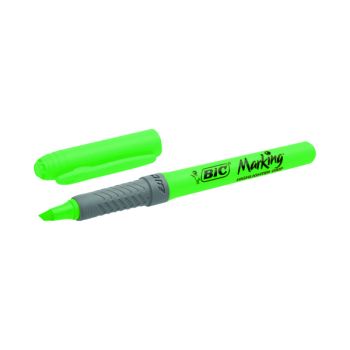 BIC Highlighter Grip Green (Box of 12) 811932
