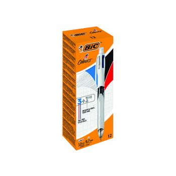 Bic 4 Colours Ballpoint Pen and Mechanical Pencil (Pack of 12) 942104