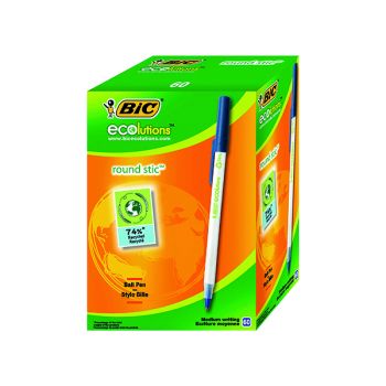 Bic ECOlutions Ballpoint Pen Medium Blue (Pack of 60) 893240