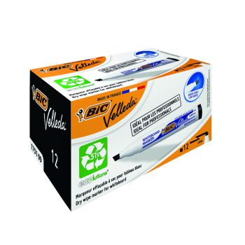 Bic Velleda 1751 Drywipe Marker Black (Pack of 12) 1199175109