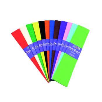 Bright Ideas Crepe Paper Assorted (Pack of 12) BI0568